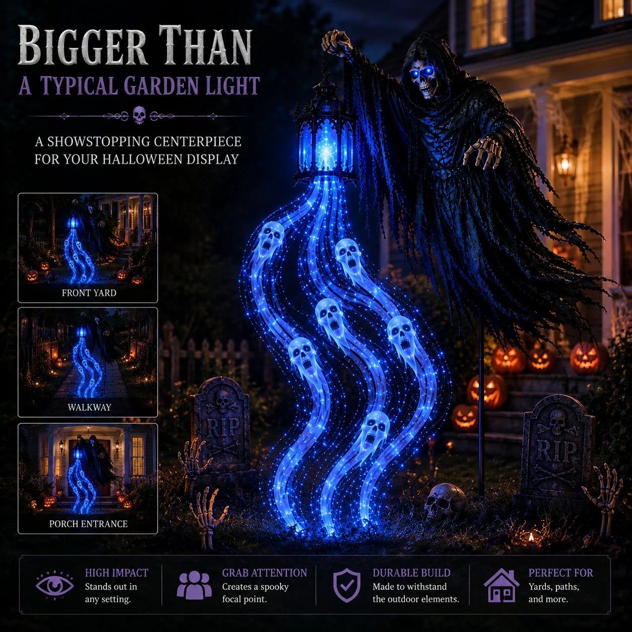 Original SoulReaper graphic showing the tall blue spirit display alongside the Grim Reaper